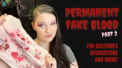 fake blood on black clothes|How to Make Non.